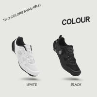 Zapatos De Ciclismo Para Hombre Y Mujer Blancos Transpirables SPD De Bloqueo Auto Racing Zapatillas De Bicicleta MTB Planas Talla 36-47 - details 1
