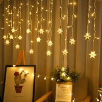 Nuevas Luces De Navidad 4M En Forma De Copo De Nieve Con LED Flasheantes Para Jardín Fiesta Boda Fiesta De Año Nuevo Decoración De Escalera Ytech - details 10