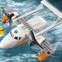 Juguetes De Construcción Compatible Con Legos Serie Ciudad Rescate Marítimo Plane Policia Vida Barco Juguete De Asamblea Para Niños - details 2