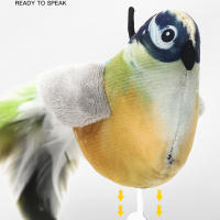 Juguete Interactivo Para Gatos HOOPET Simulación De Pájaro Con Plumas Y Peluche Accesorios Para Jugar Con Gatos Y Gatitos Juguetes De Tela Para Entretenimiento - details 2