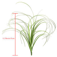 1PC Decoración De Plantas Verdes Falsas Para Escena De Boda Caudal De Perro Con Paja De Ajo Y Cattail Adorno De Interior Para Mesa - details 10