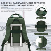 Mochila De Viaje Impermeable Y Ligera Para Mujer Con Carga USB Capacidad Grande Bolsa De Hombro Con Computadora Portátil Interfaz - details 1