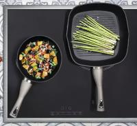 Vitro Grill Percutti Pietra - Sartén de Aluminio Forjado de 28 cm con Revestimiento Antiadherente PFLUON, Fondo de Inducción Total y Mango Ergonómico “Soft Touch” - Apta para Todas las Cocinas - Máxima Eficiencia, Durabilidad y Estilo en Tu Cocina - details 0