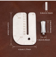 Herramienta Auxiliar De Talla En Cuero Con Punzón Y Herramienta De Acampe De Borde Chamferado R5 R10 R15 R20 Para DIY - details 5