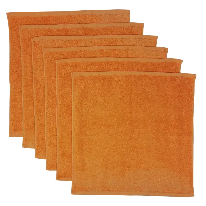 CASTMA GARANTIA DE ALTA CALIDAD - Set de 6 Paños de Cocina Rizo Modelo Basic 50x50cm - Absorción Alta y Secado Rápido - 1