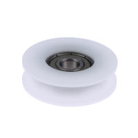 Rodamiento De Cadena De Acero 608ZZ 8x40x11.5MM Para Linea De Plástico POM Con Envolvente De Cinta Adhesiva U Groove Blanco - details 5