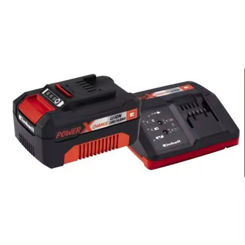 Kit cargador EINHELL Power-X  18v + bateria 4ah 4512042 - 1