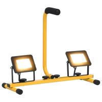 vidaXL Foco LED con Asa 2x20 W Cálido Lámpara Jardín Reflector Patio Color Blanco cálido,  Blanco frío, y mas - details 0