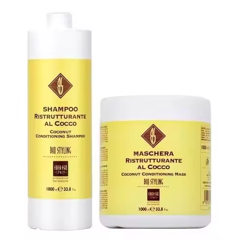 Alterego Everego Bio Styling Coconut Mascarilla 1000ML, Único, Estándar and shampoo set of 2 - 1