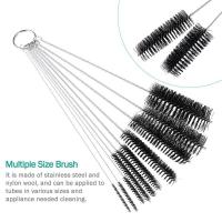 Set De 10 Pinceles Multifuncionales Portátiles Para Limpieza De Botellas De Acero Inoxidable Ecológicos Para Uso Doméstico Y Limpieza De Tubos De Vidrio - details 1