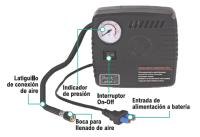 Arrancador para coches con compresor de aire, Batería: 12000 mAh Corriente máxima: 600A, Stock Líder - details 1