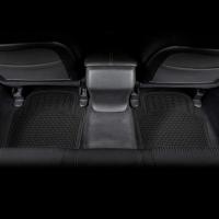 HOGUITA-Juego de 4 Alfombras de Goma Antideslizantes para Coche, Alfombrillas Universales Recortables, Delanteras y Traseras, Protección Completa para el Suelo del Vehículo, Color Negro, Fáciles de Limpiar y Resistentes - details 6