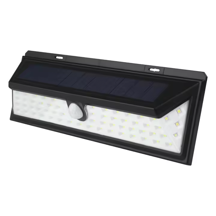 APLIQUE SOLAR LED KORPASS COM SENSOR 10W 800LM FRIA - 1