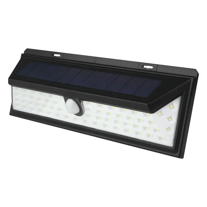 APLIQUE SOLAR LED KORPASS COM SENSOR 10W 800LM FRIA - 1