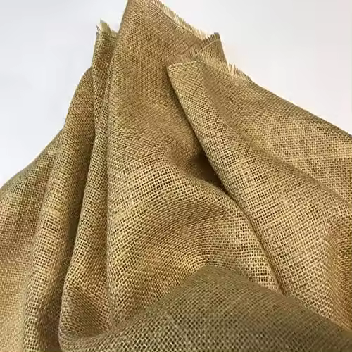 Tela de arpillera, tela yute, tela de saco, tela de manualidades, tela de decoración, telas por metros, 1 metro x 150 cms - 1