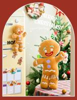 Muñeco De Jengibre Lindo De Peluche Suave Y Abrazable Decoración De Habitación Cojín De Galleta Regalo De Navidad Con Colgante Para Bolsa - details 1