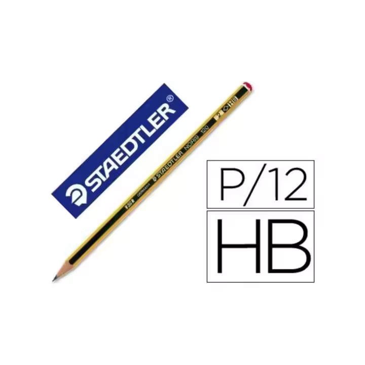LAPIZ NORIS 120 STAEDTLER CAJA DE 12 UNIDADES - LAPIZ HB, H, 2H, , B, 2B - 1