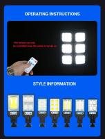Luces Solares Ultra Brillantes Al Aire Libre Con 106 LED 3000LM Sensor De Movimiento Luz De Inundación Para Pared Patio Garage Jardín Trasero - details 37