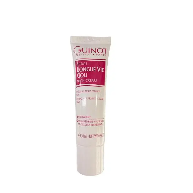 Guinot creme longue vie cou, crema cuello juventud firmeza,  30ml + MINITALLA DIFERENTE DE REGALO - 1