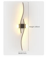 Lámpara De Pared Moderna Y Sencilla Para Cocina Y Sala De Estar Con Luz LED Decoración De Hogar Adecuada Para TV Y Dormitorio Iluminación Diaria - details 17