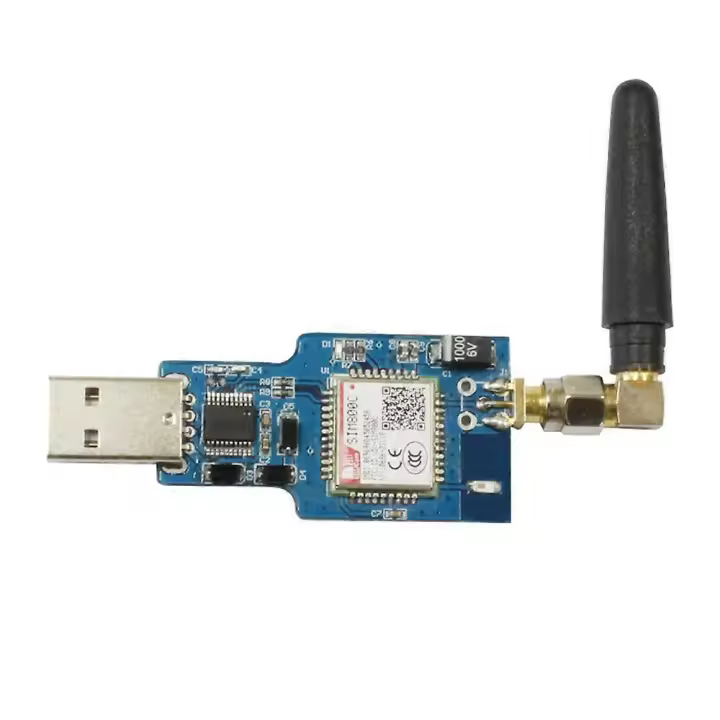 Módulo inalámbrico SIM800C de banda cuádruple, 850/900/1800/1900 MHz, USB, GSM, GPRS, compatible con chip USB 2G, 3G y 4G. - 1