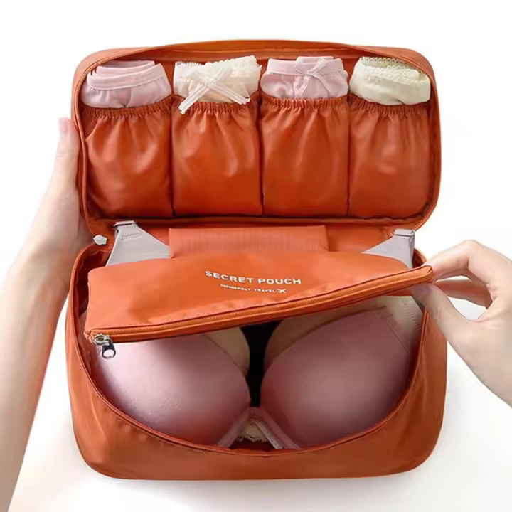 Bolsa De Viaje Multifuncional Impermeable Organizador De Maquillaje Y Ropa Interior Con Alto Capacidad Bolsa De Fin De Viaje Para Cosméticos - 1