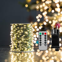 Luces De Cadena De Navidad Impermeables Con Control Remoto 500/2000 LED Para Decoración De Exterior Árbol Fiesta Matrimonio - details 5