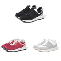 Zapatillas Sneakers mujer en color Negro Rojo y Gris con detalle de efecto Ante - Suela antideslizante - Moda Otoño invierno 2024 - lhd-110 - details 1