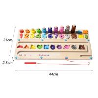 Juego De Puzzle Educativo Montessori De Madera Con Imanes Para Niños Juego De Matemáticas De Aprendizaje Color Sorting Y Formas Para Edad Infantil - details 9
