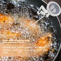 Termómetro De Aceite De Frying Para Hornear Con Mango Largo En Acero Inoxidable Herramientas De Cocina Para Panadería Y Uso Doméstico - details 2