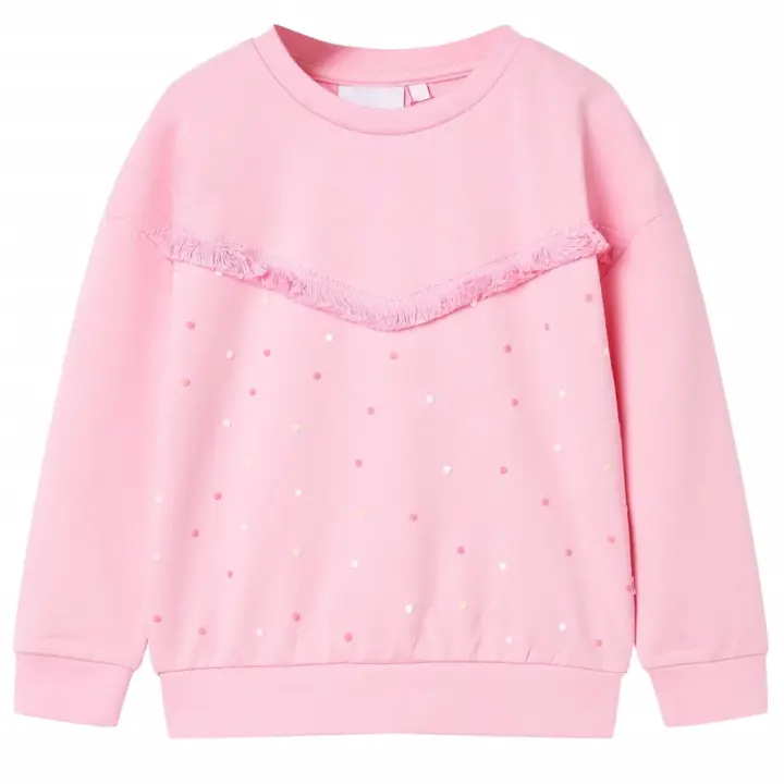 Sudadera infantil rosa 116 - 1