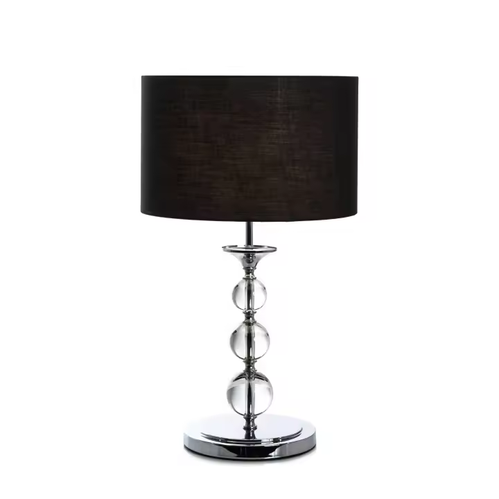 Giuditta - Lámpara de Mesa de Tela Negra - 1