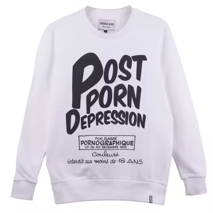FRENCH KICK - Sudadera DEPRESSED WHITE - 1