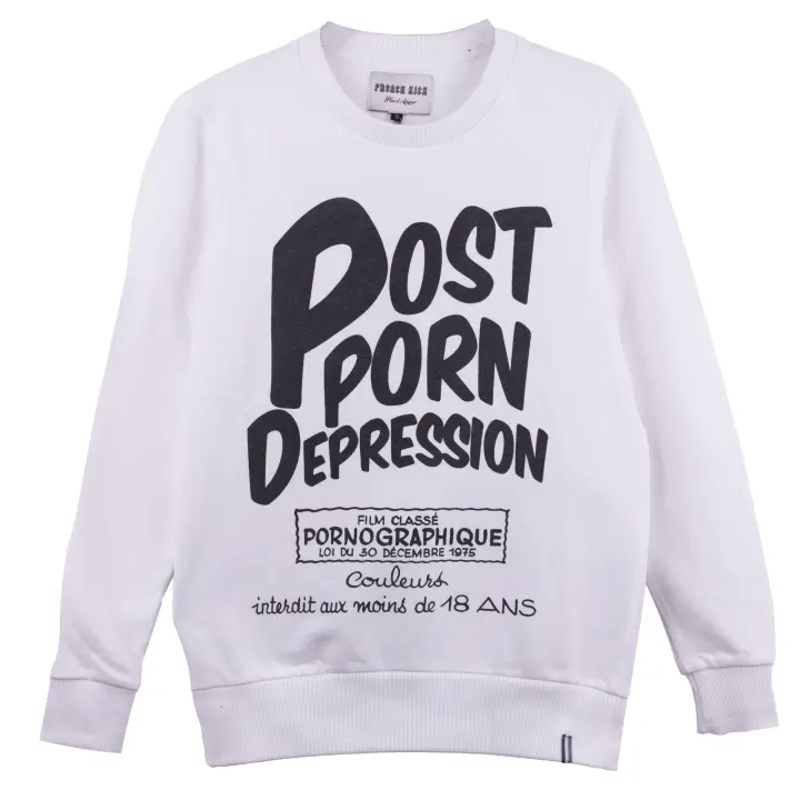 FRENCH KICK - Sudadera DEPRESSED WHITE - 1