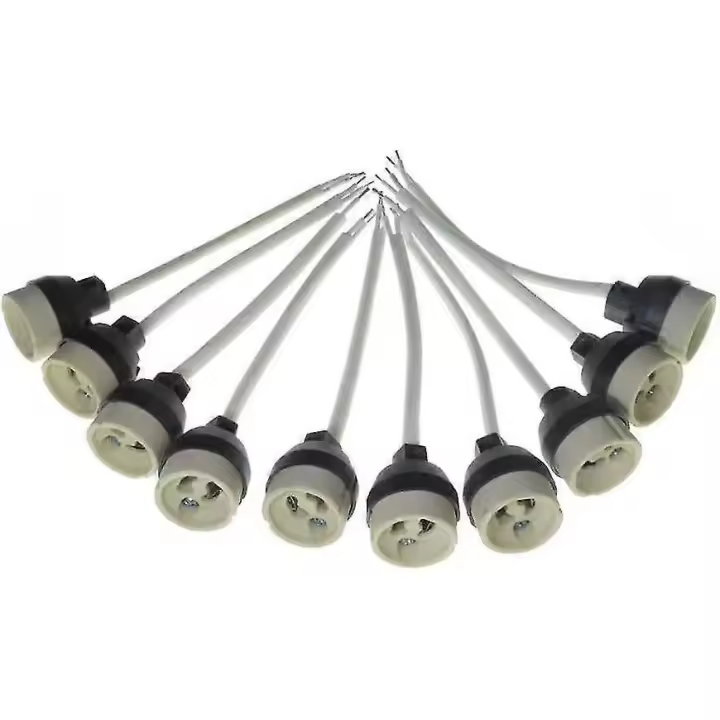 10 conectores de lámpara GU10 para bases de lámparas empotradas y focos LED. - 1