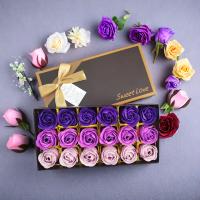 18Pcs/box Rosas Eternales En Caja De Regalo De Flores Artificiales Para Decoración Del Salón Fiesta Cumpleaños Creativo Sin Perfume Originales En Zhejiang - details 6