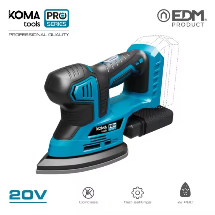 Lijadora Tipo Mouse 20v Sin Batería Ni Cargador - Koma Tools Pro Series Battery - 1