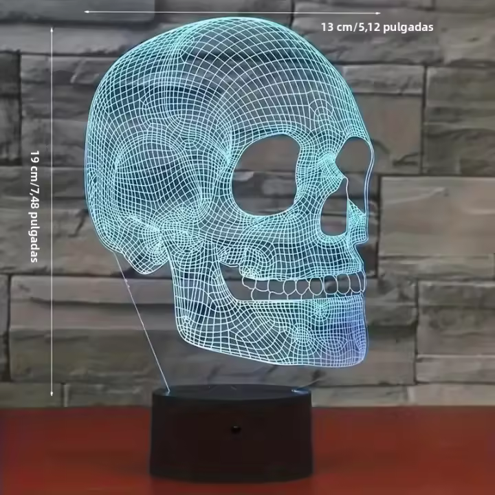 Lámpara De Ilusión Optica 3D Con Toque Y Cambio De Color Ambiental 7 Colores Para Decoración De Habitación Luz Nocturna - 1