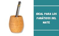 Set Mate Madera mas Bombilla Algarrobo Barril Para Pintar Artesanal Argentino Mate Yerba - details 2