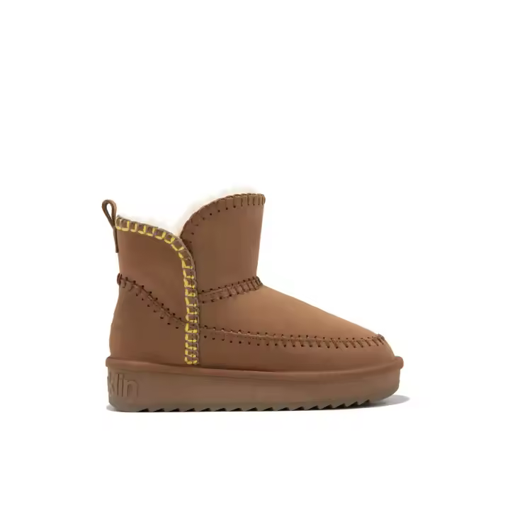 D.Franklin Botas Australianas Nordic Tejido Ante con Forro Interior Nova Low Marron D. Franklin - Botas para Mujer - Moda casual Mujer - 1