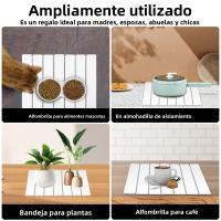 Alfombrilla De Secado De Cocina Plegable Absorbente Antideslizante Para Tazas De Café Accesorios De Cocina Ecológicos De Piedra - details 6