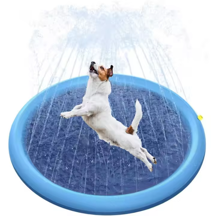 Maxia Market - Alfombra Aspersor de Juego, Splash Pad Niños Mascotas, Almohadilla de Rociadores, perros - 1