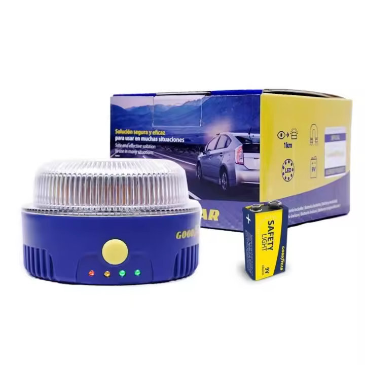 Gsc Garsaco Luz de Emergencia Homologada Safety Light Goodyear V16 con Sistema de Fijación Imantado - 1