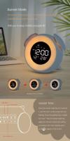 Reloj De Alarma Con Luz LED Y Modo Atardecer Luz De Despierto Infantil Luz Ambiente Para La Habitación Control De Brillo - details 11