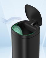 Cubo de Basura Automático de 50L con Sensor de Movimiento - Eliminación de Olores con Ozono, Indicador Luminoso Multicolor, Tapa de Acero Inoxidable - details 9
