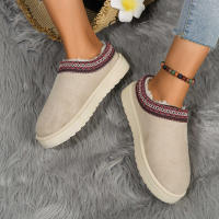 Nuevos Zapatos De Lana Para Mujer 2024 Botas De Nieve De Plataforma Calientes Botillas Antideslizantes Para Exteriores Zapatos Con Lantejuela De Nubuck Suela De TPU Adecuados Para Invierno - details 21
