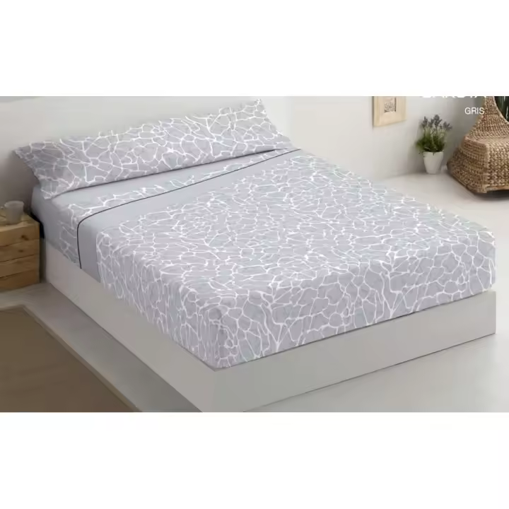 Juego de Sábanas Adulto 50% Algodón y 50% Poliéster - 3 piezas (Cama 90,105,135,150) - Fabricado en España - 1