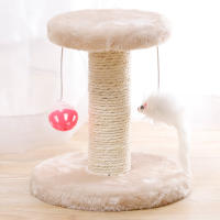 Marco De Juego Para Gatos Doble Capa Plataforma De Salto Divertida Herramienta De Madera Sisal Para Gatos Pequeños Casa - details 7