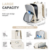 Mochila Grande Para Viaje Para Mujer Ryanair 40x20x25 Baggage Cabin Con Portátil Mochila De Trabajo Exterior Regreso a La Escuela - details 2