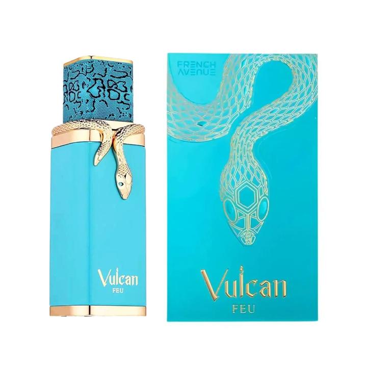 Vulcan Feu French Avenue Eau de Parfum 100 ml · Perfume Unisex de Lujo · Fragancia Intensa y Amaderada con Toques Especiados · Aroma Sofisticado, Duradero y Atractivo · Perfume Premium de Alta Proyección